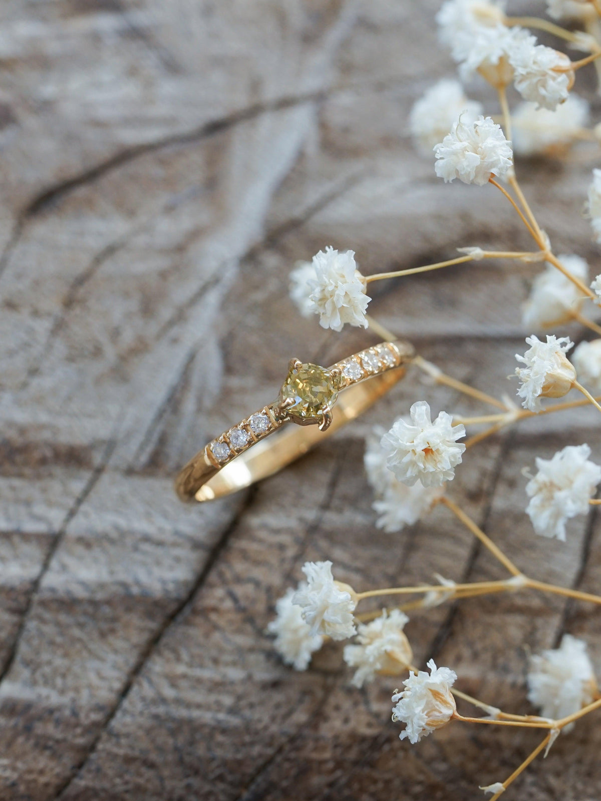 Geo Borneo Diamond Ring in Eco Gold - Gardens of the Sun | Ethical Jewelry