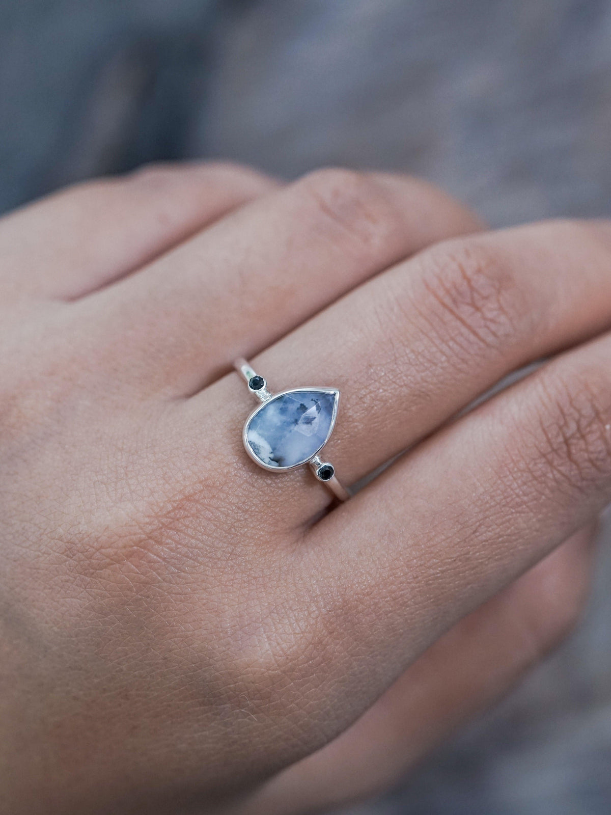 Dendritic Agate Ring - Gardens of the Sun | Ethical Jewelry