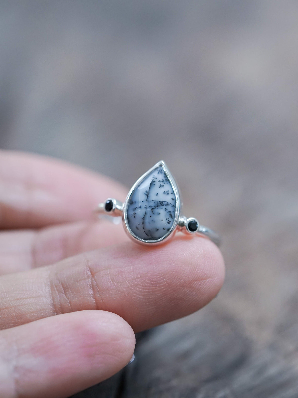 Dendritic Agate Ring - Gardens of the Sun | Ethical Jewelry