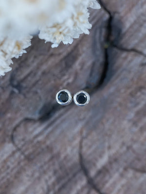 Black Spinel Earrings - Gardens of the Sun | Ethical Jewelry