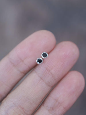 Black Spinel Earrings - Gardens of the Sun | Ethical Jewelry