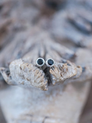 Black Spinel Earrings - Gardens of the Sun | Ethical Jewelry