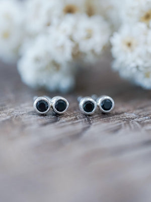 Black Spinel Earrings - Gardens of the Sun | Ethical Jewelry