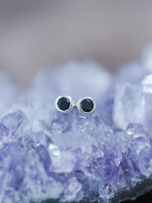 Black Spinel Earrings - Gardens of the Sun | Ethical Jewelry