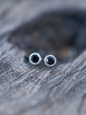 Black Spinel Earrings - Gardens of the Sun | Ethical Jewelry