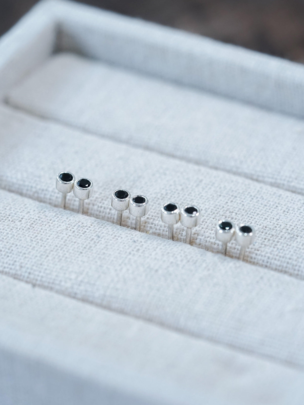 Black Spinel Earrings - Gardens of the Sun | Ethical Jewelry