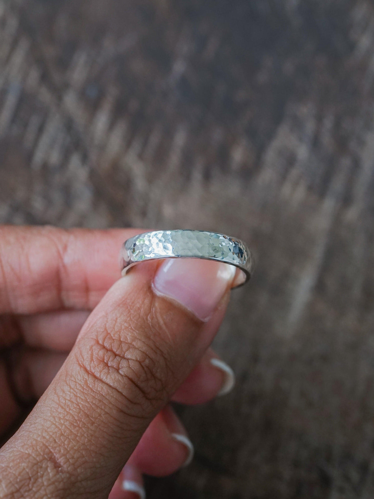 Faceted Wedding Ring in Silver - Gardens of the Sun | Ethical Jewelry