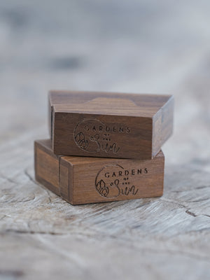 Trapezoid Wooden Ring Box - Gardens of the Sun Jewelry