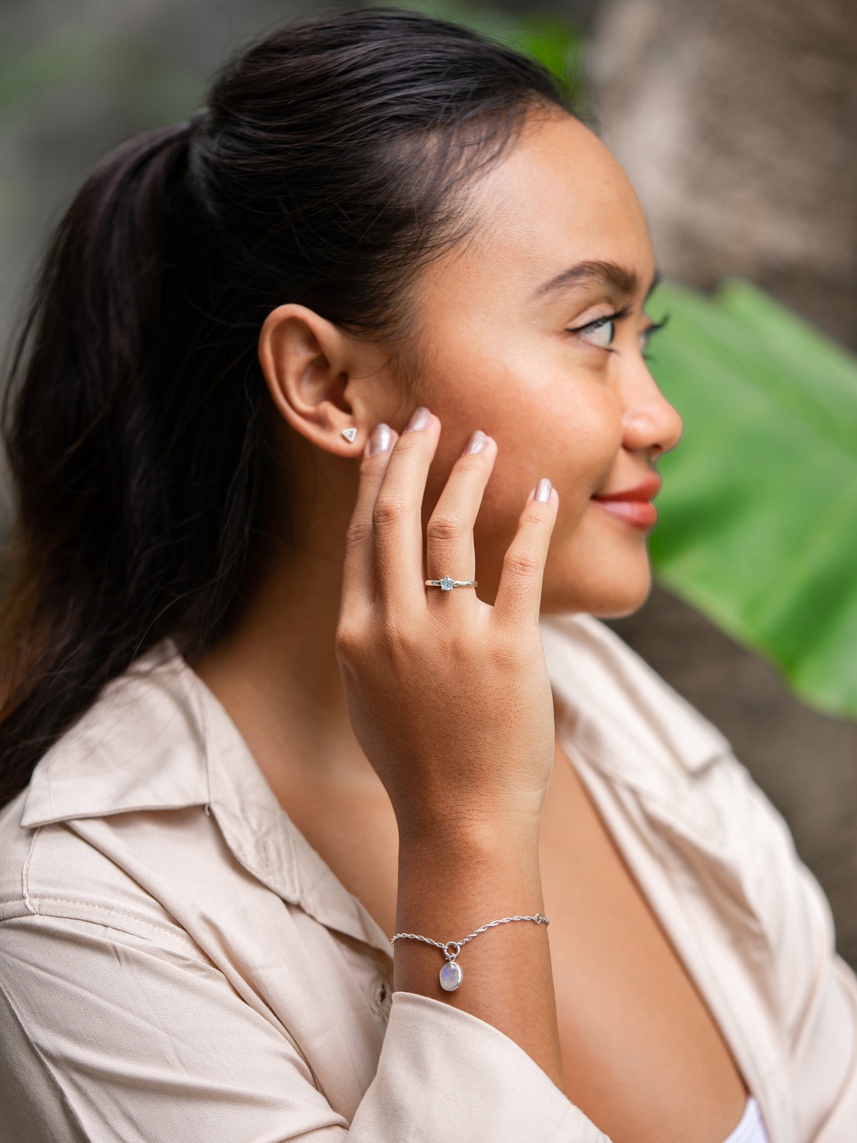 Aquamarine Earrings - Gardens of the Sun | Ethical Jewelry