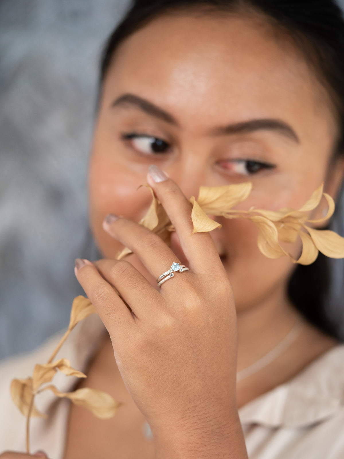 Stardust Open Diamond Ring in Silver - Gardens of the Sun | Ethical Jewelry