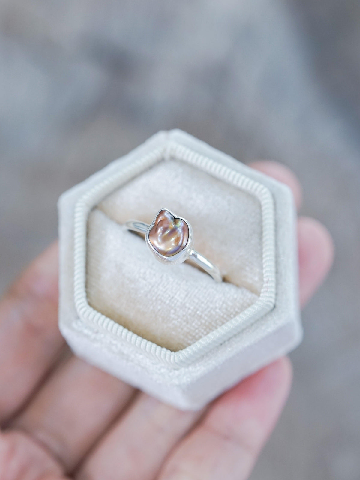 Quirky Pearl Ring - Gardens of the Sun | Ethical Jewelry