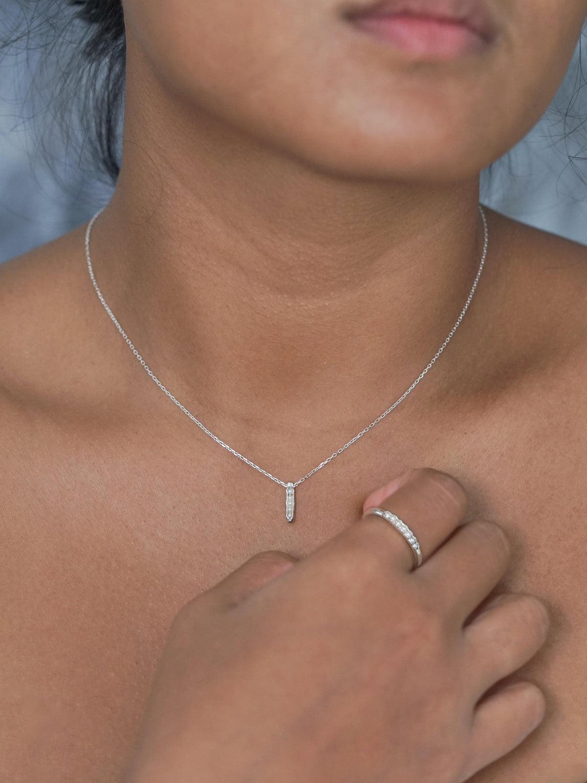 Freshwater Pearl Ring with Hidden Gems - Gardens of the Sun | Ethical Jewelry