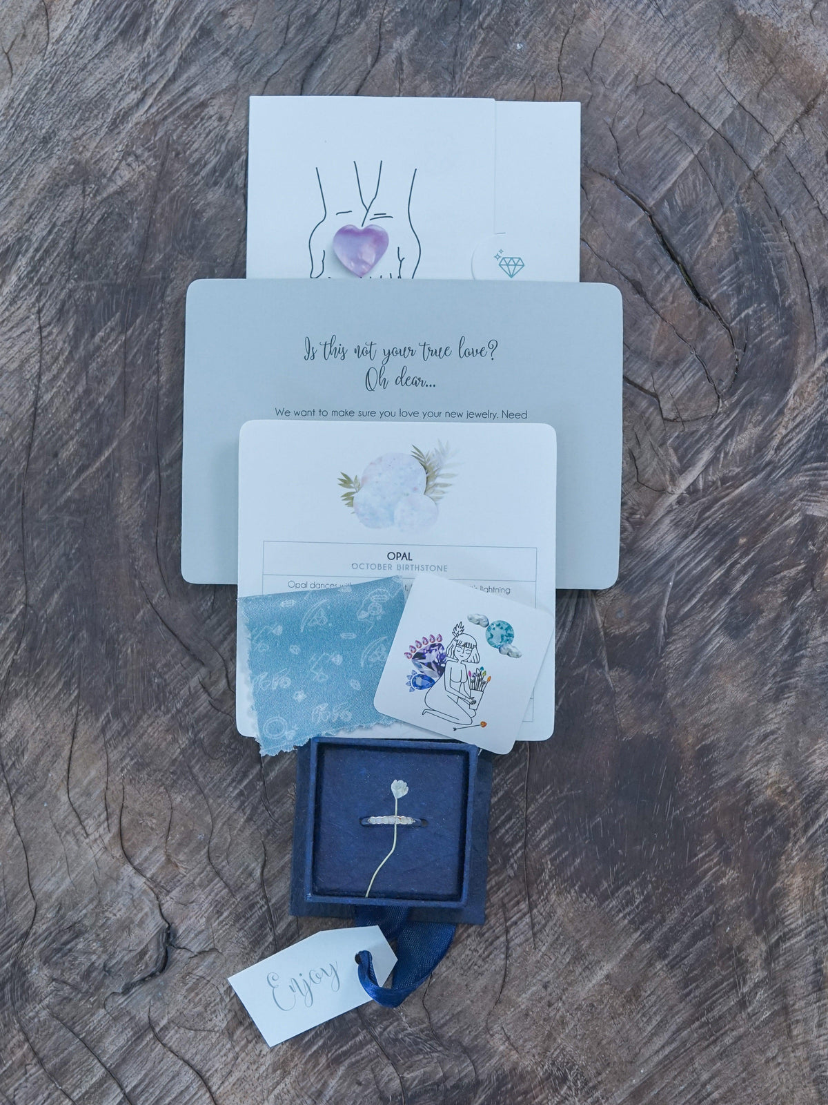 Freshwater Pearl Ring with Hidden Gems - Gardens of the Sun | Ethical Jewelry