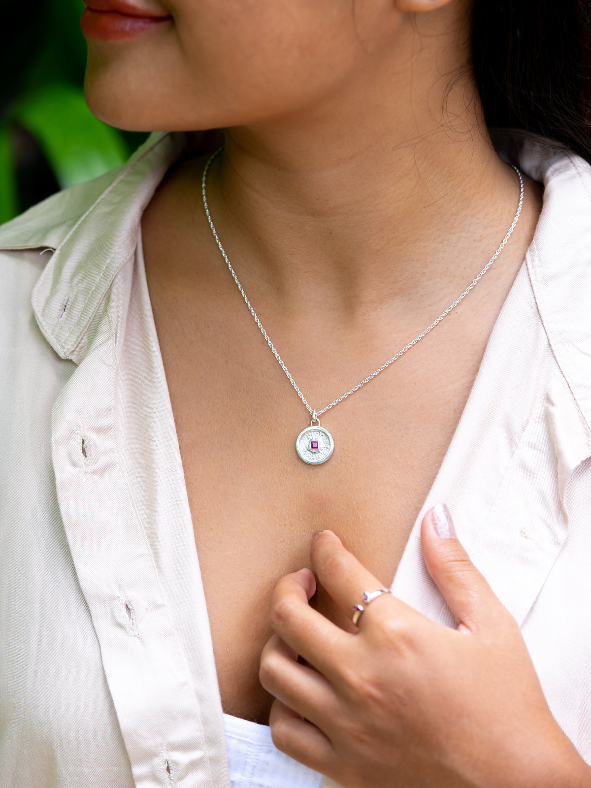 Ruby Coin Necklace - Gardens of the Sun | Ethical Jewelry