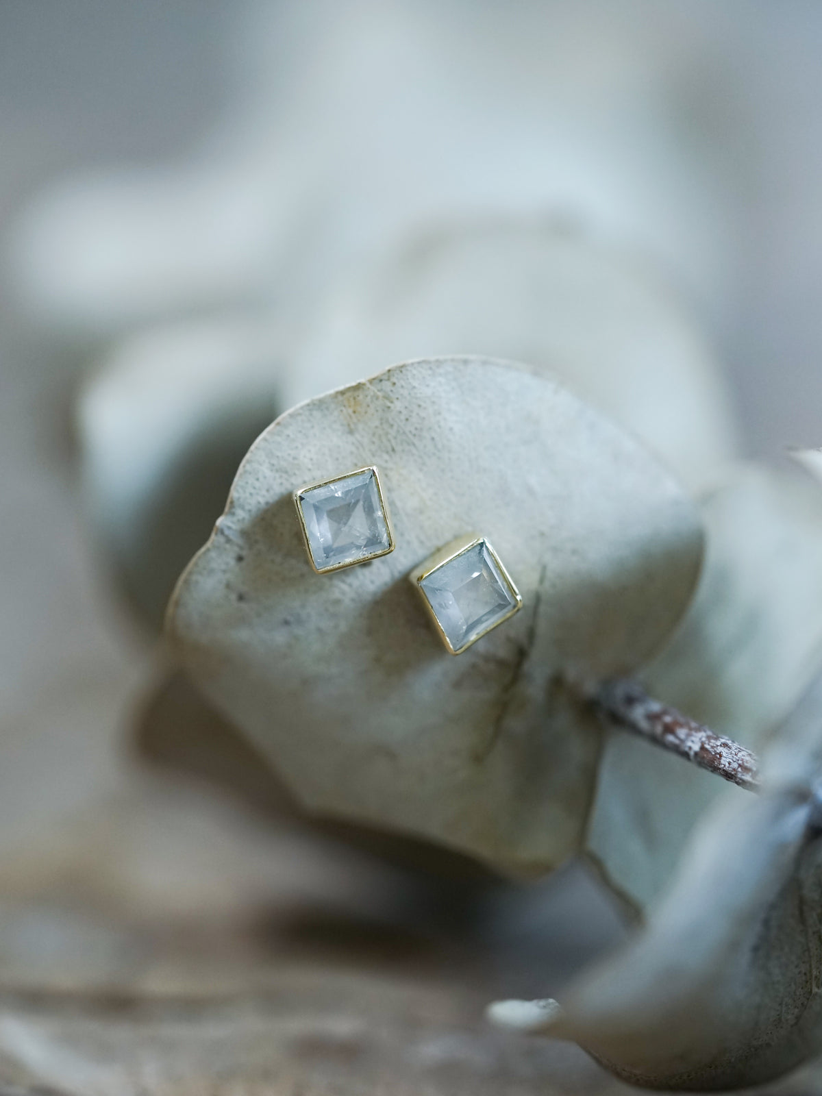 Gray Kite Diamond Earrings in Gold - Gardens of the Sun | Ethical Jewelry