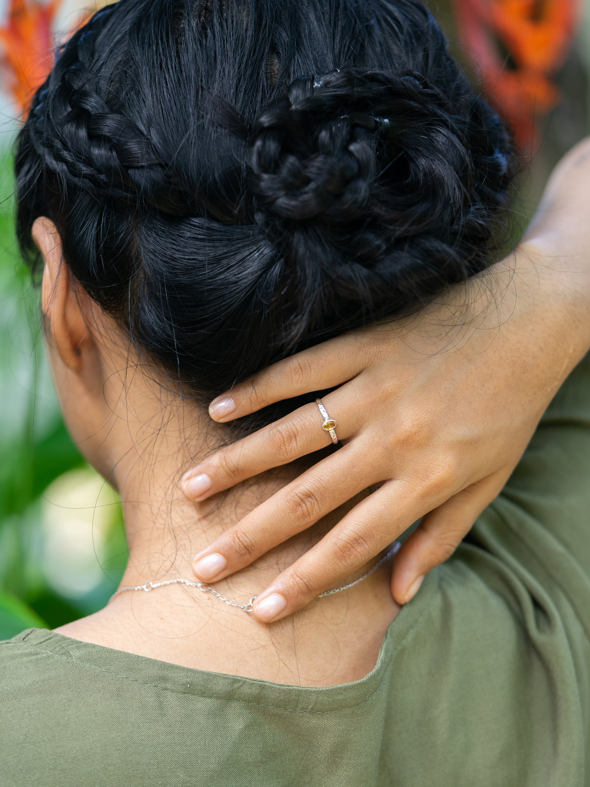 Hammered Citrine Ring - Gardens of the Sun | Ethical Jewelry