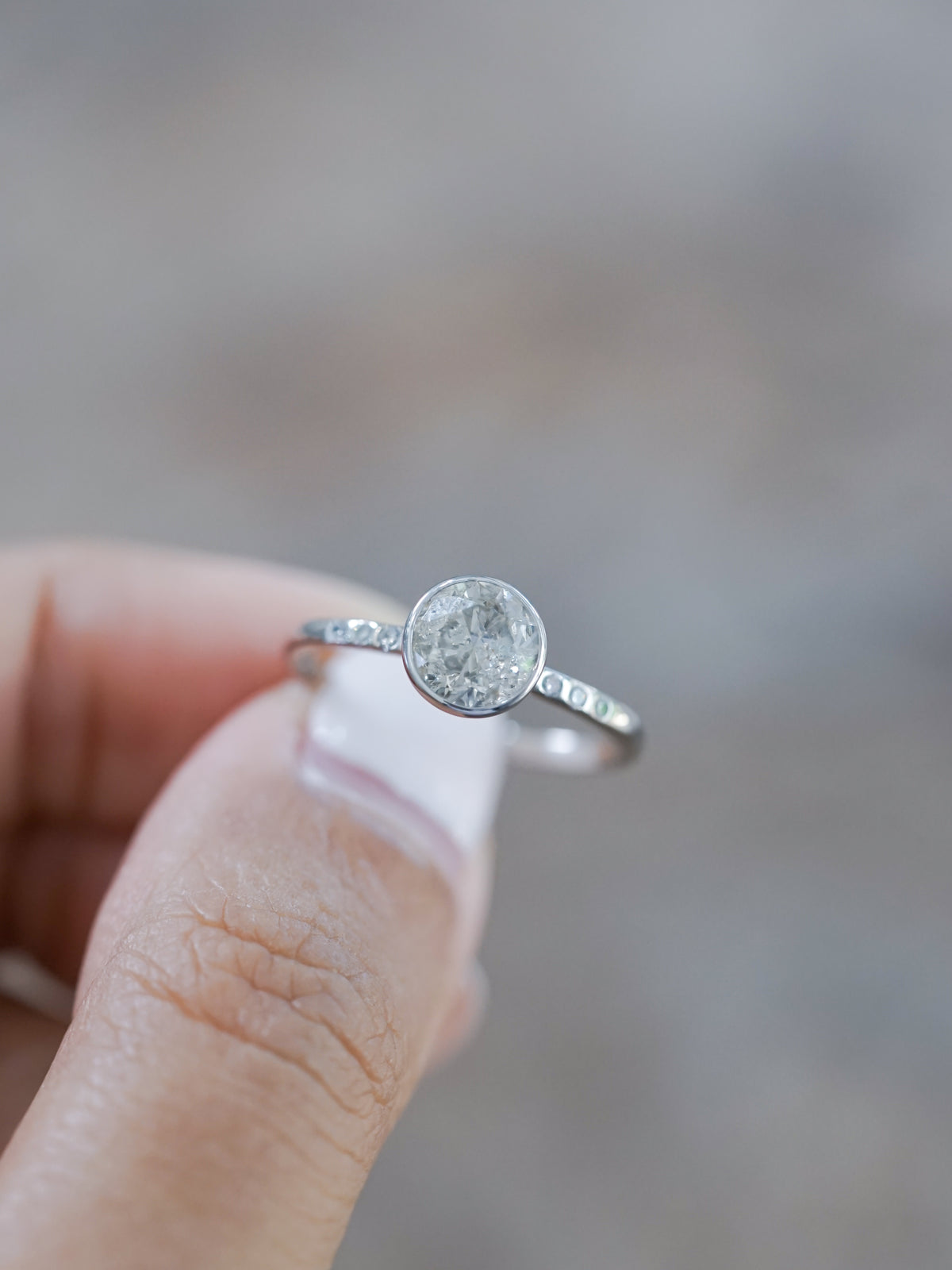 Indonesian Silver Rings Song Of Creation Elegant Sandblasted Silver