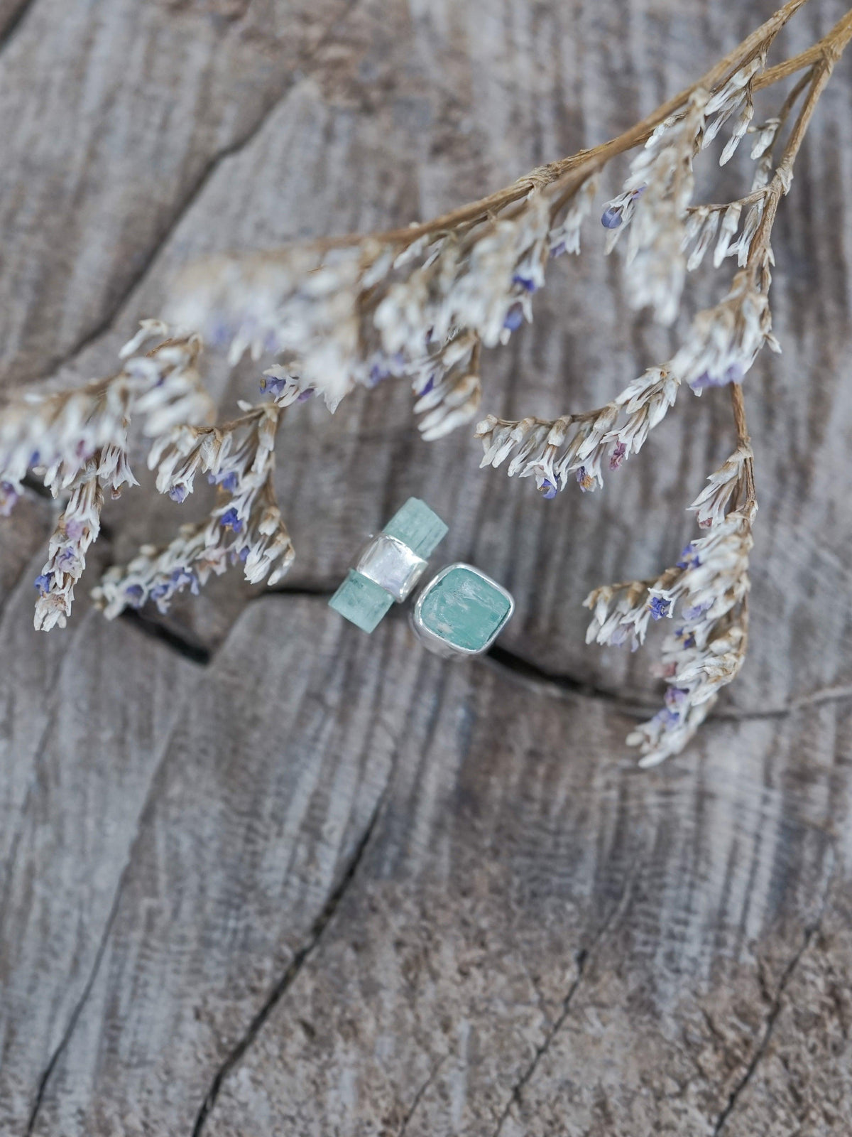 Mismatched Emerald Crystal Earrings - Gardens of the Sun | Ethical Jewelry
