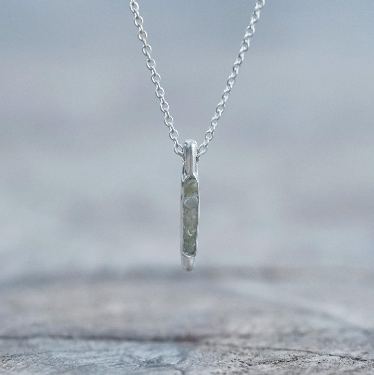 Montana Sapphire Necklace with Hidden Gems in sterling silver