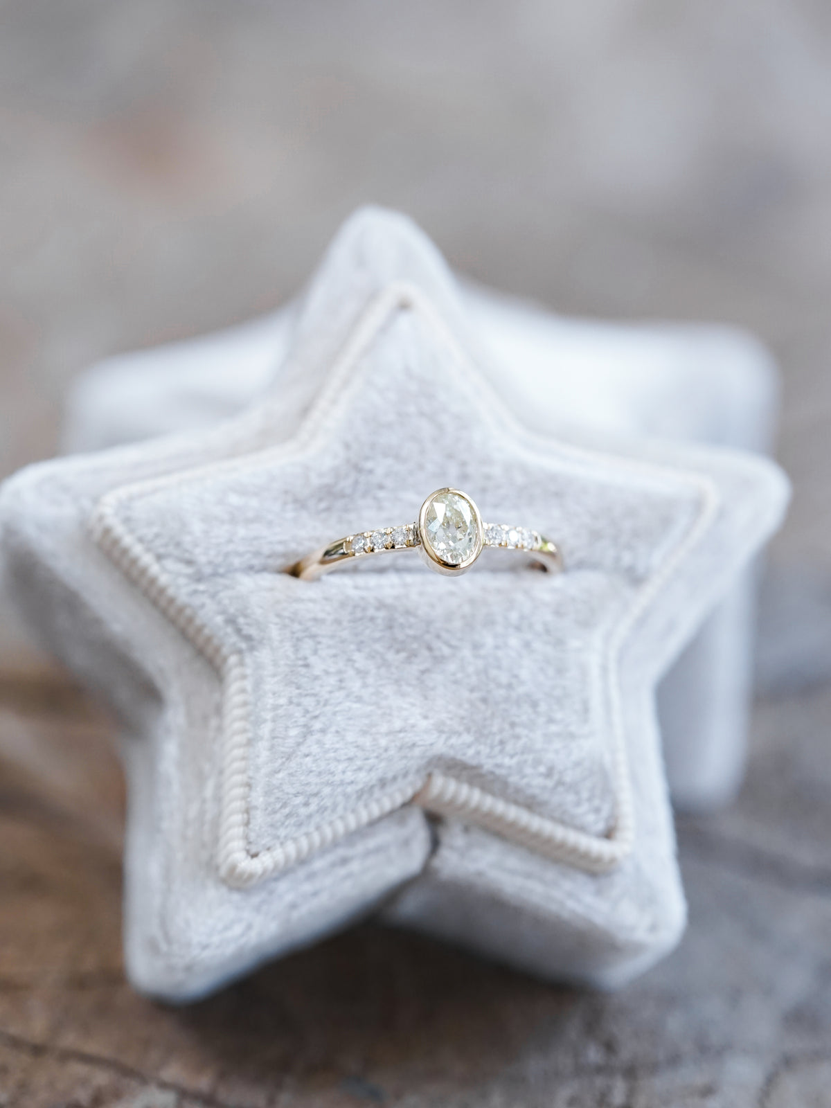 Old Mine Cut Oval Diamond Ring - Size 6.5 - Gardens of the Sun | Ethical Jewelry