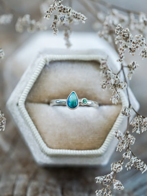 Opal and Garnet Ring - Gardens of the Sun | Ethical Jewelry