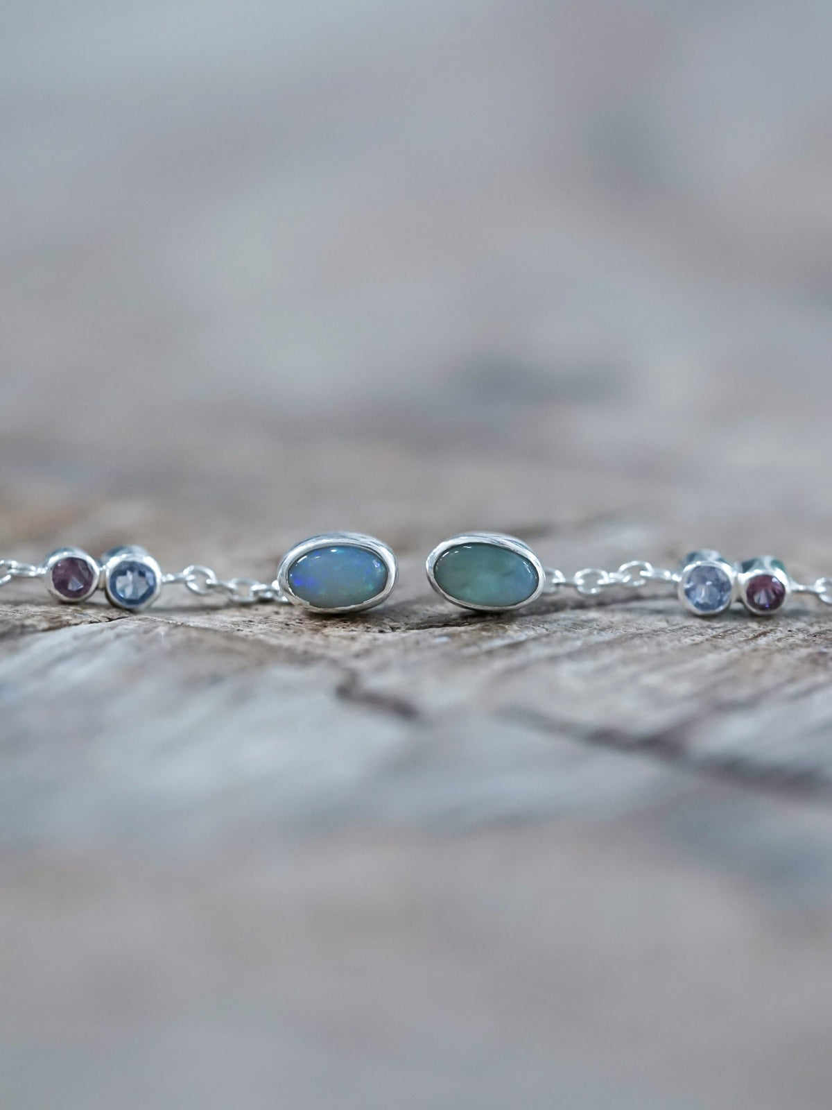 Oval opal stud pride earrings - Pride jewelry collection