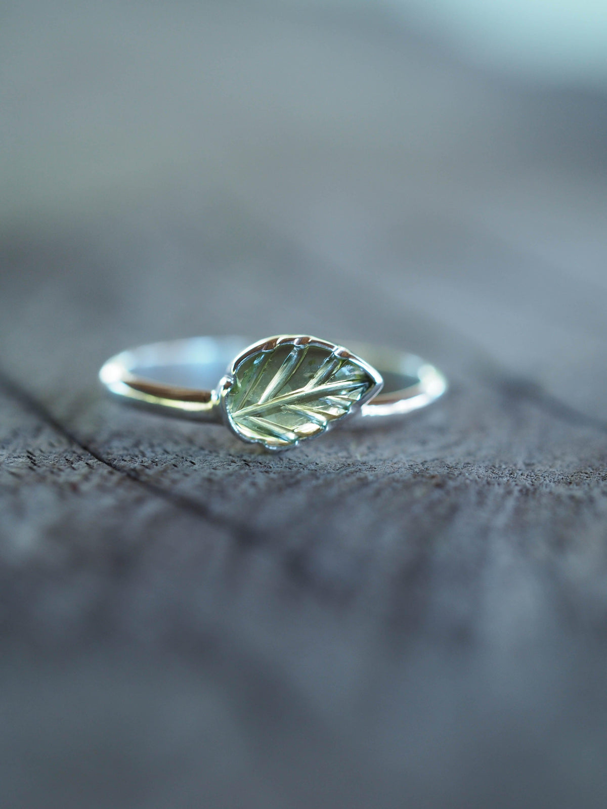 Peridot Leaf Ring - Gardens of the Sun | Ethical Jewelry