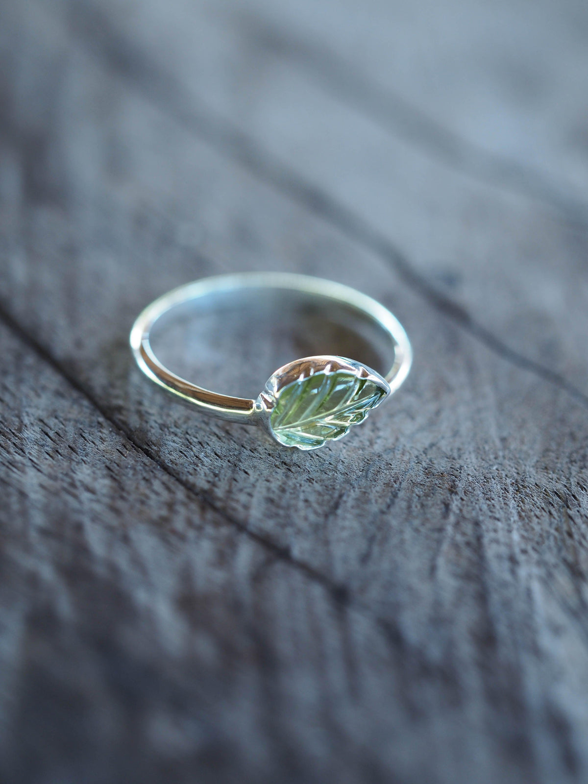 Peridot Leaf Ring - Gardens of the Sun | Ethical Jewelry