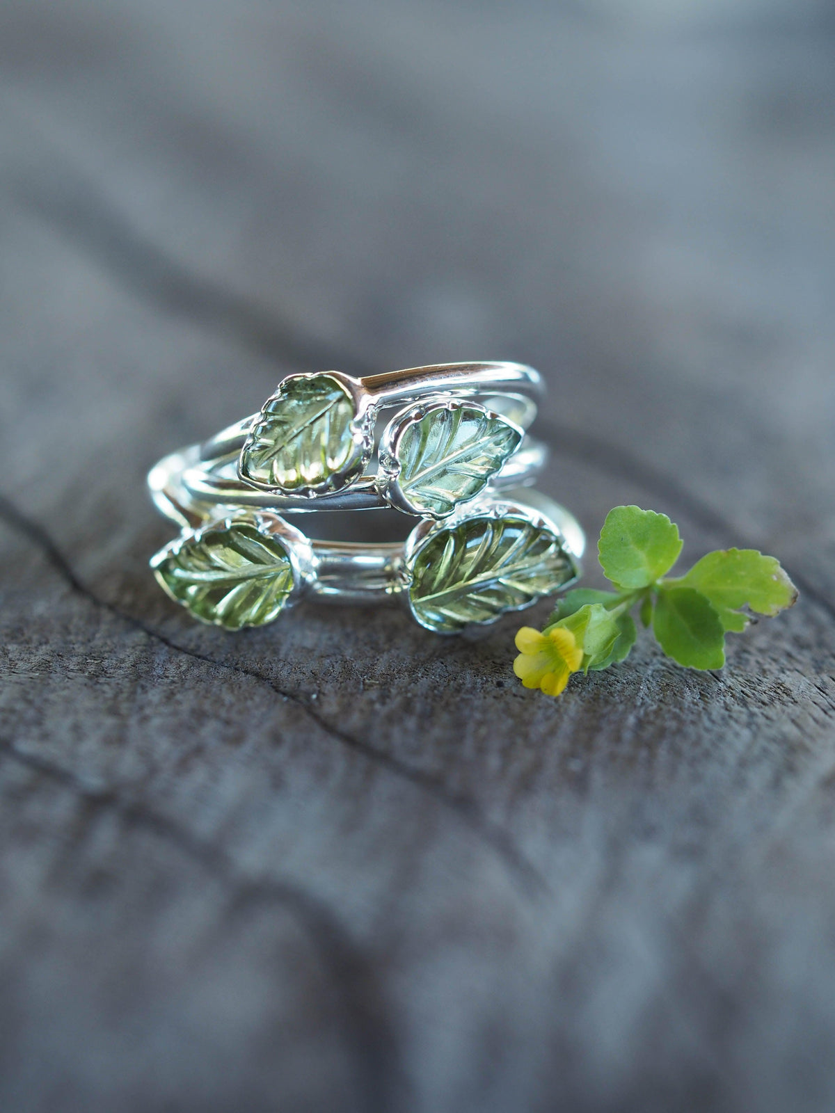 Peridot Leaf Ring - Gardens of the Sun | Ethical Jewelry