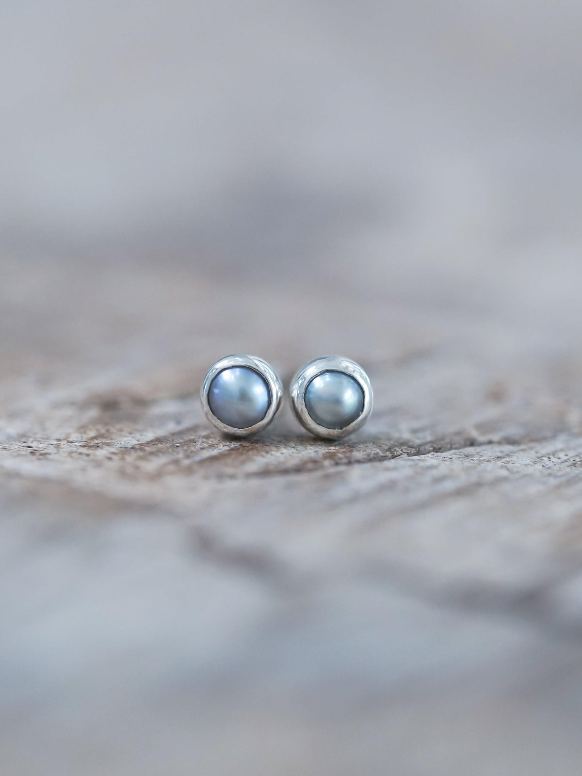 Pearl Button Earrings - Gardens of the Sun | Ethical Jewelry