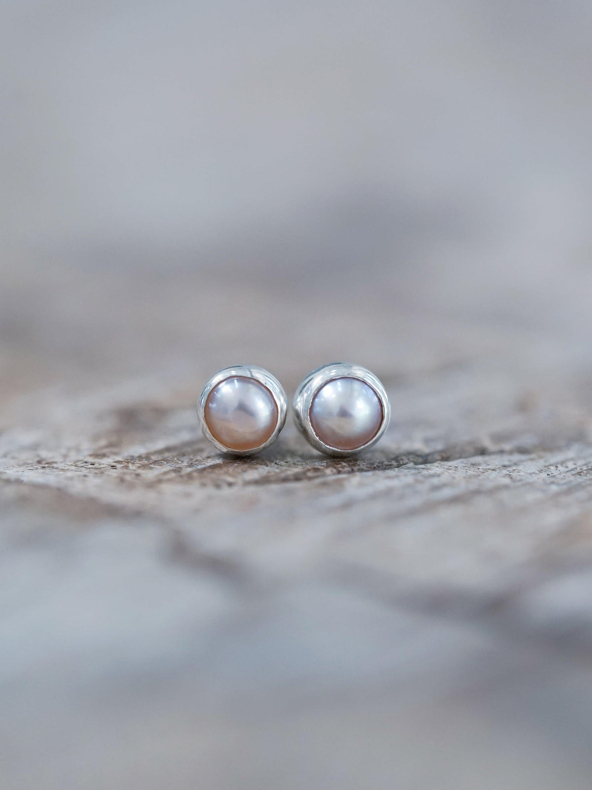 Pearl Button Earrings - Gardens of the Sun | Ethical Jewelry