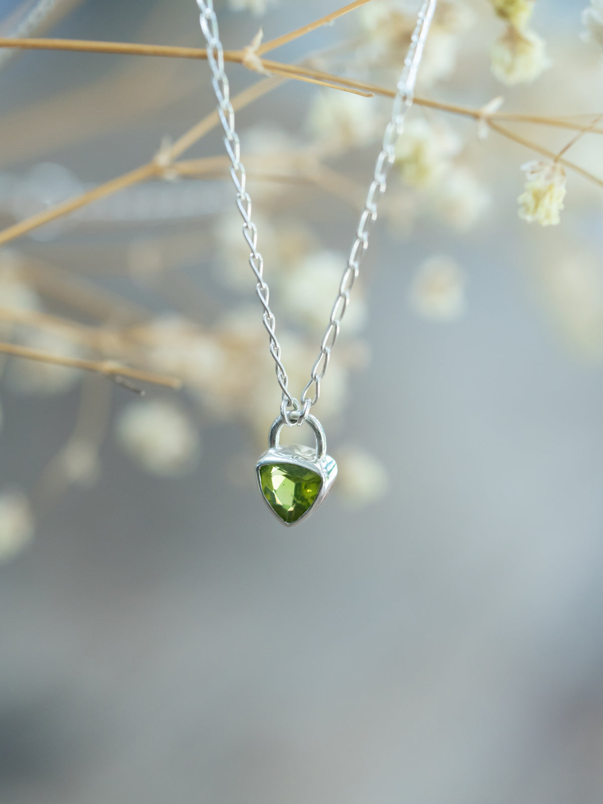 Peridot Lock Necklace - Gardens of the Sun | Ethical Jewelry