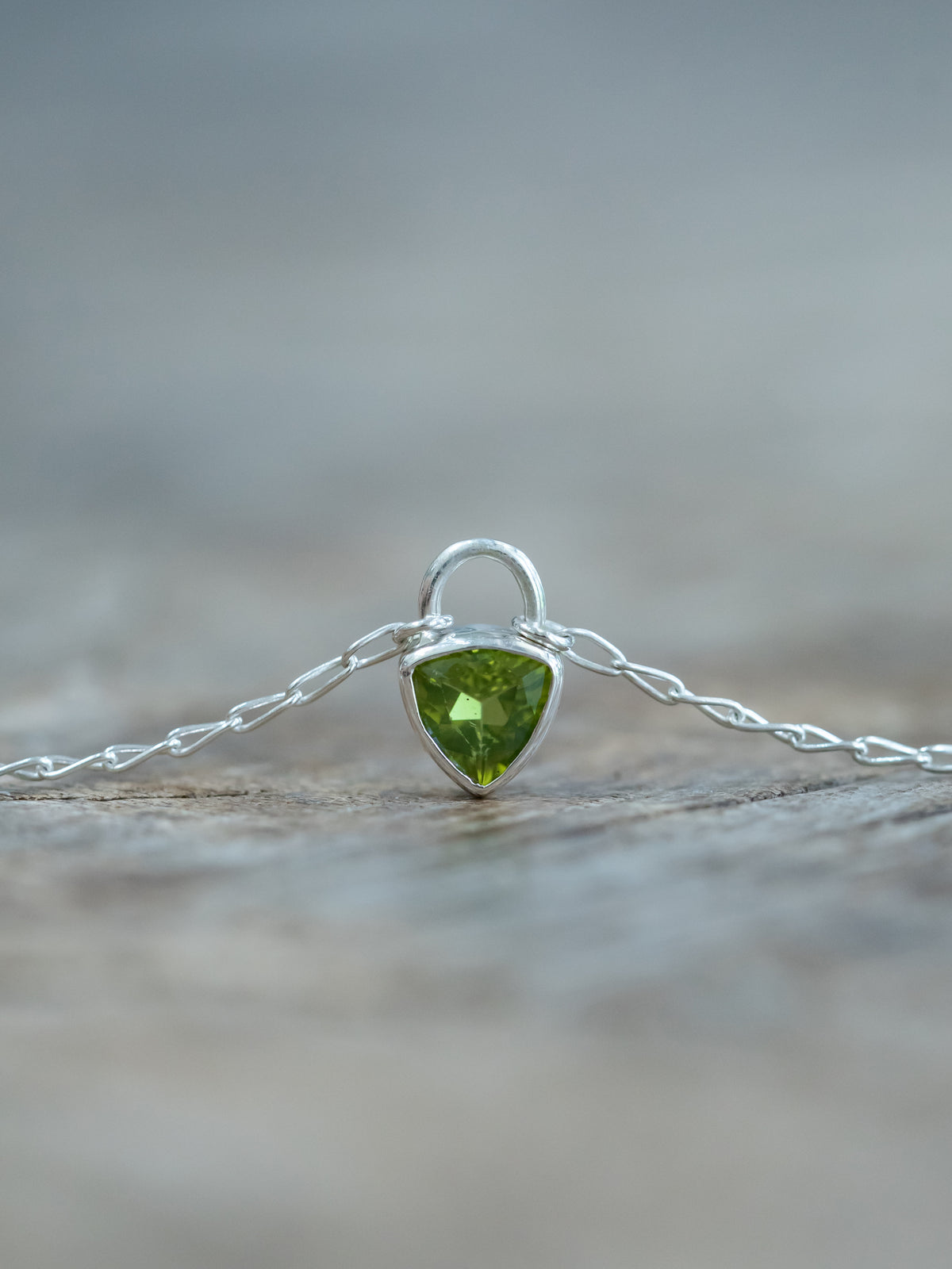 Peridot Lock Necklace - Gardens of the Sun | Ethical Jewelry