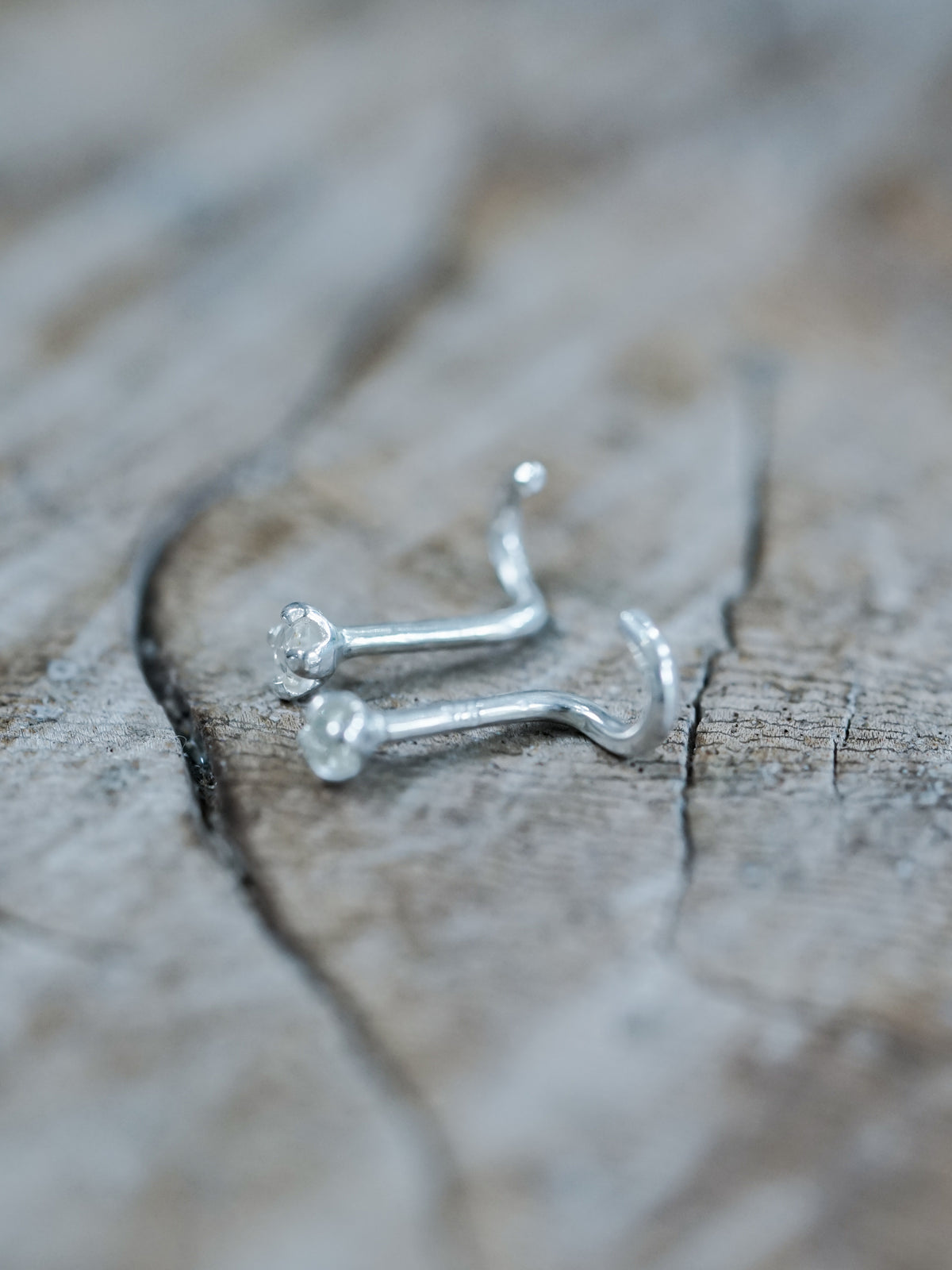 Polki Diamond Tragus Stud Earring - Gardens of the Sun | Ethical Jewelry