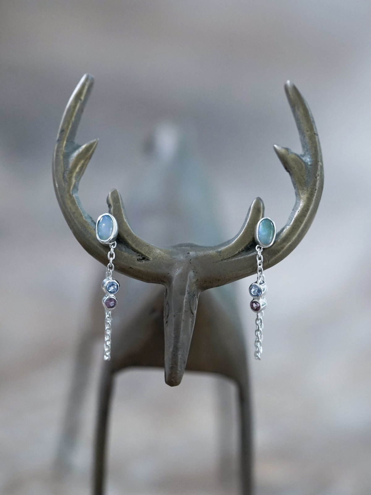 Pride earrings with dangling chain - Pride Jewelry Collection