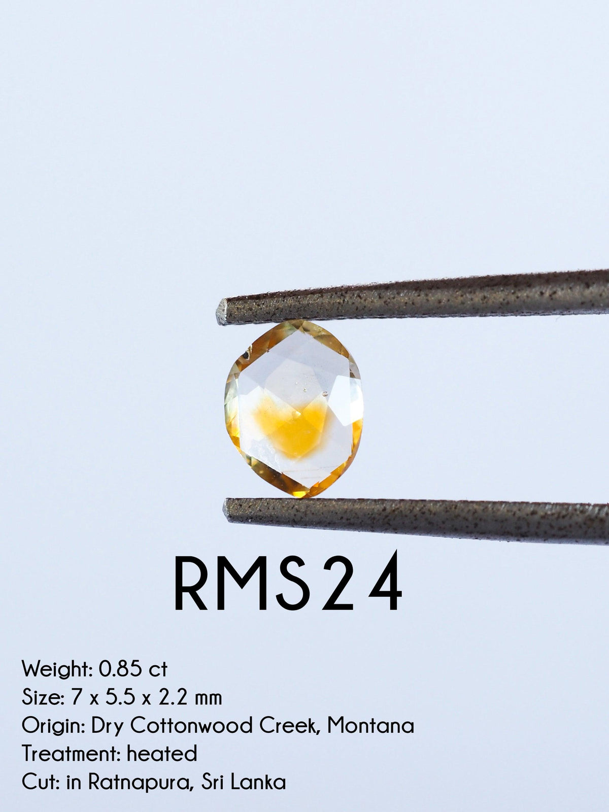 Custom Rose Cut Montana Sapphire Ring in Gold - Gardens of the Sun | Ethical Jewelry