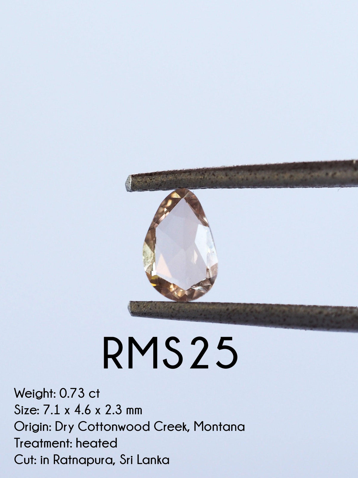 Custom Rose Cut Montana Sapphire Ring in Gold - Gardens of the Sun | Ethical Jewelry