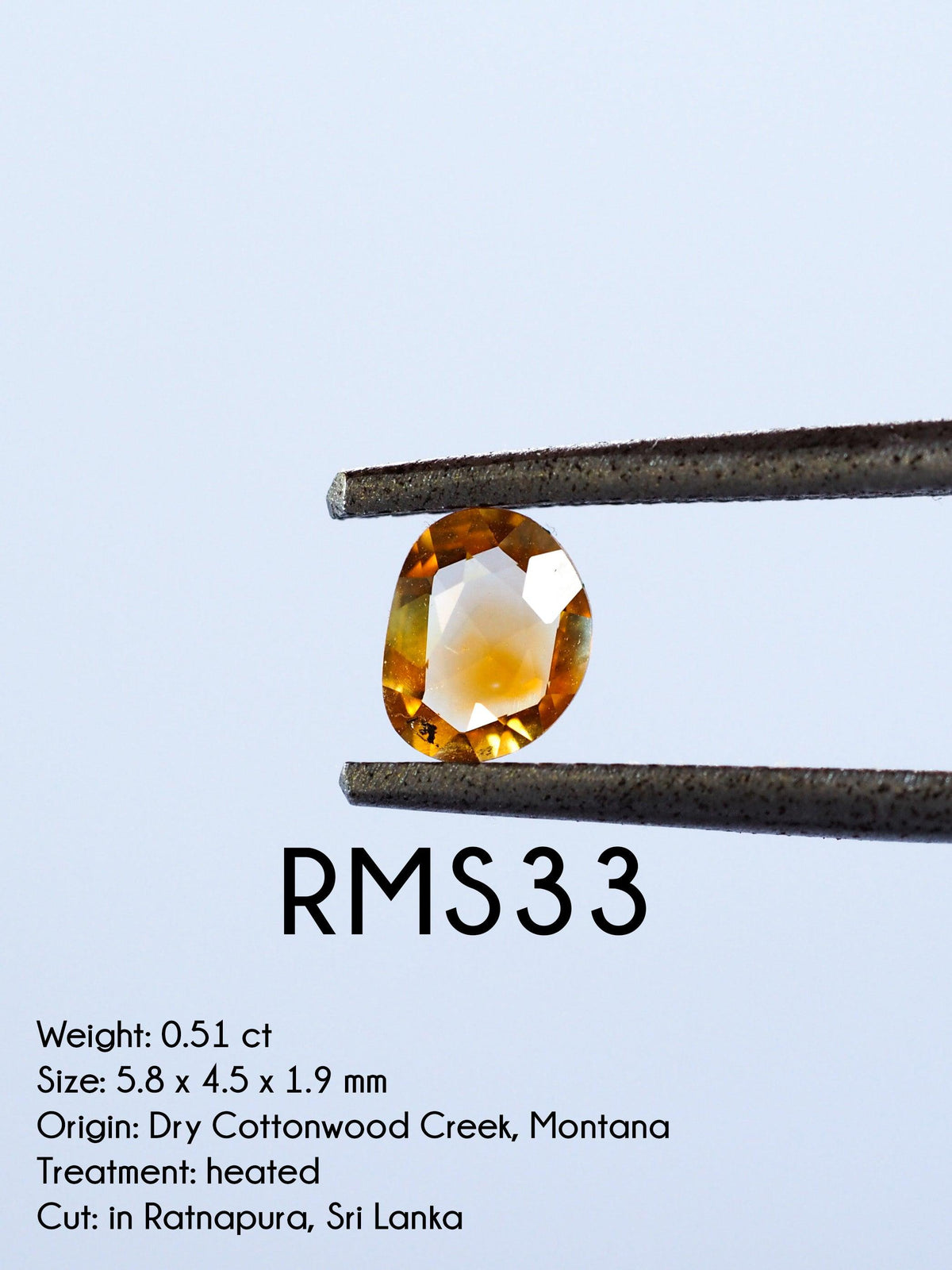 Custom Rose Cut Montana Sapphire Ring in Gold - Gardens of the Sun | Ethical Jewelry