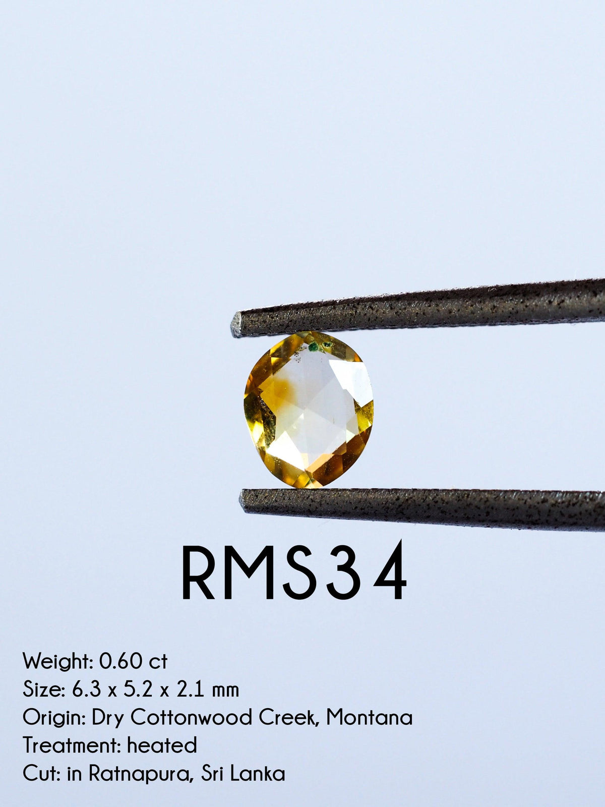 Custom Rose Cut Montana Sapphire Ring in Gold - Gardens of the Sun | Ethical Jewelry