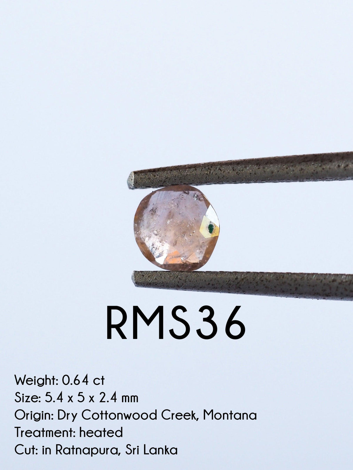 Custom Rose Cut Montana Sapphire Ring in Gold - Gardens of the Sun | Ethical Jewelry