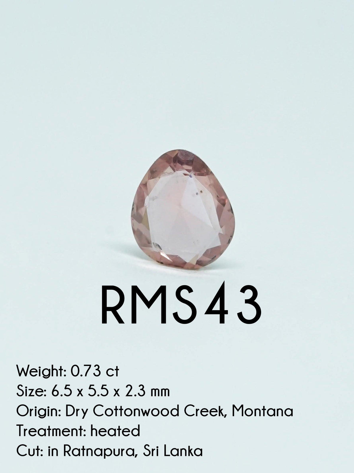 Custom Rose Cut Montana Sapphire Ring in Gold - Gardens of the Sun | Ethical Jewelry