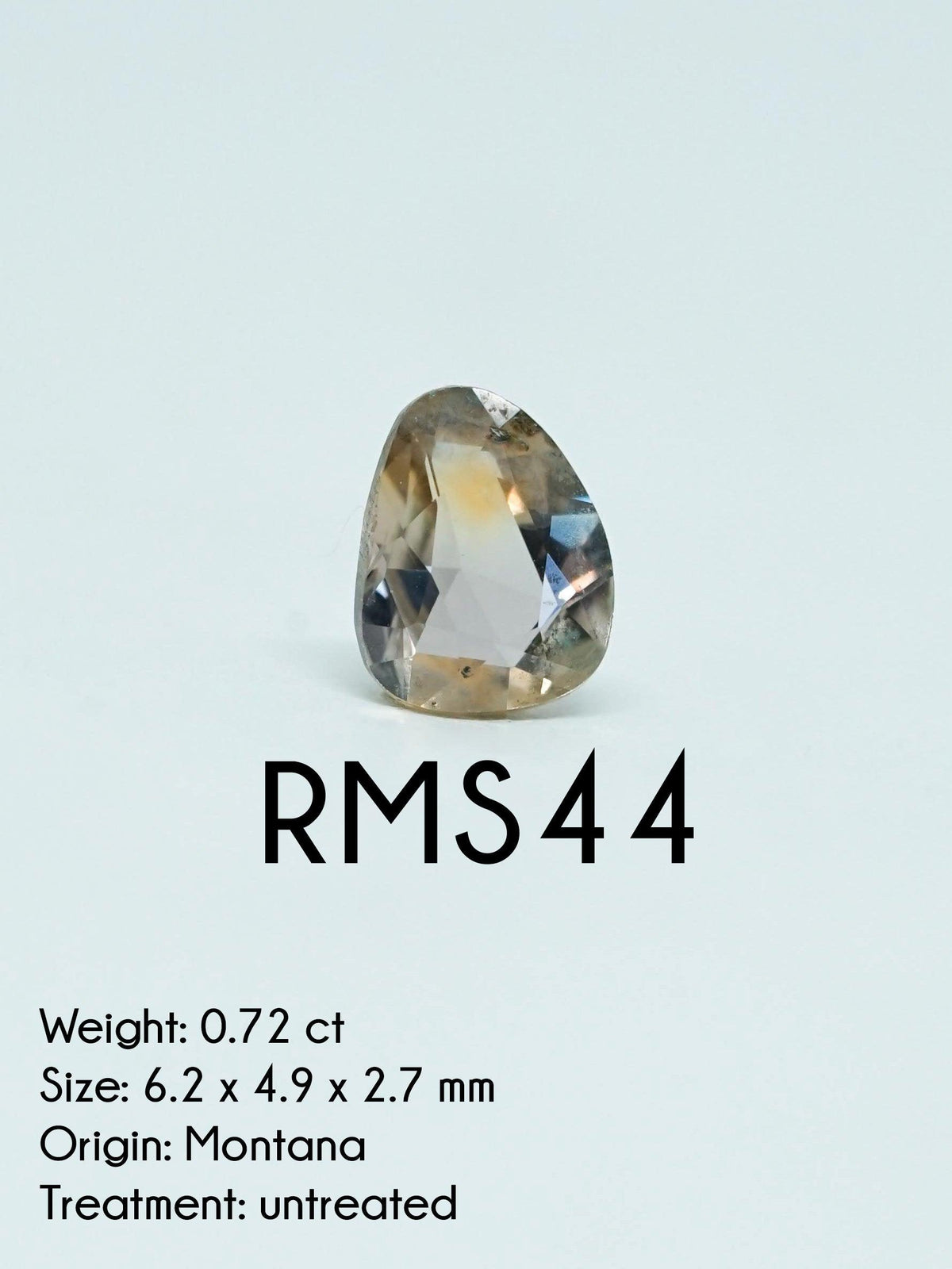 Custom Rose Cut Montana Sapphire Ring in Gold - Gardens of the Sun | Ethical Jewelry