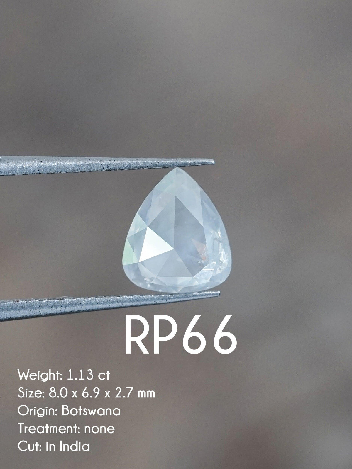 Custom Rose Cut Pear Diamond Ring - Gardens of the Sun | Ethical Jewelry