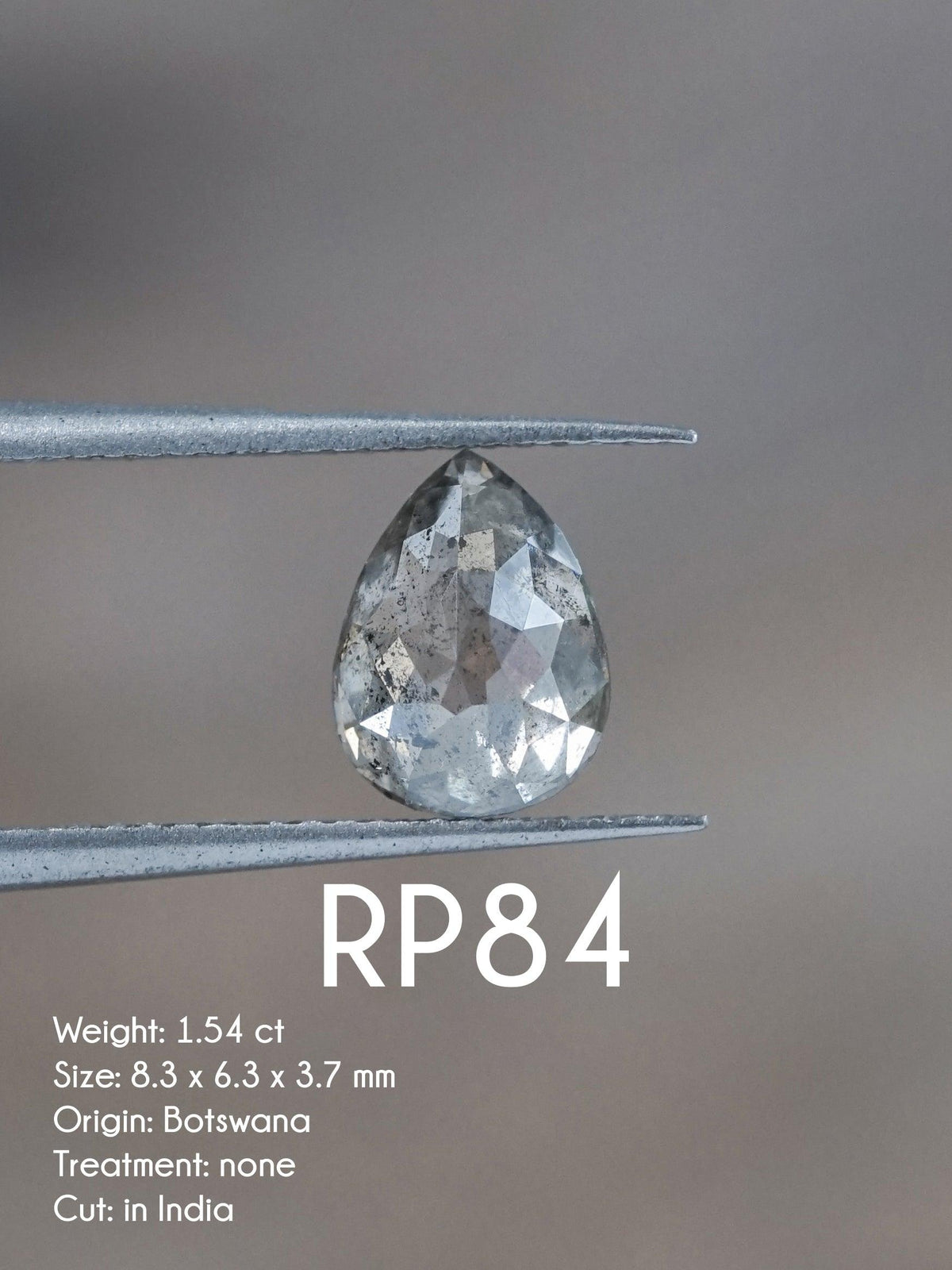 Custom Rose Cut Pear Diamond Ring - Gardens of the Sun | Ethical JewelryCustom Rose Cut Pear Diamond Ring - Gardens of the Sun | Ethical Jewelry