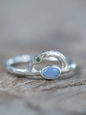 Rainbow Pride Ring in Silver