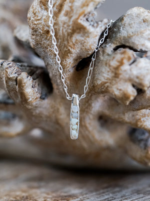 Rough Opal Necklace with Hidden Gems