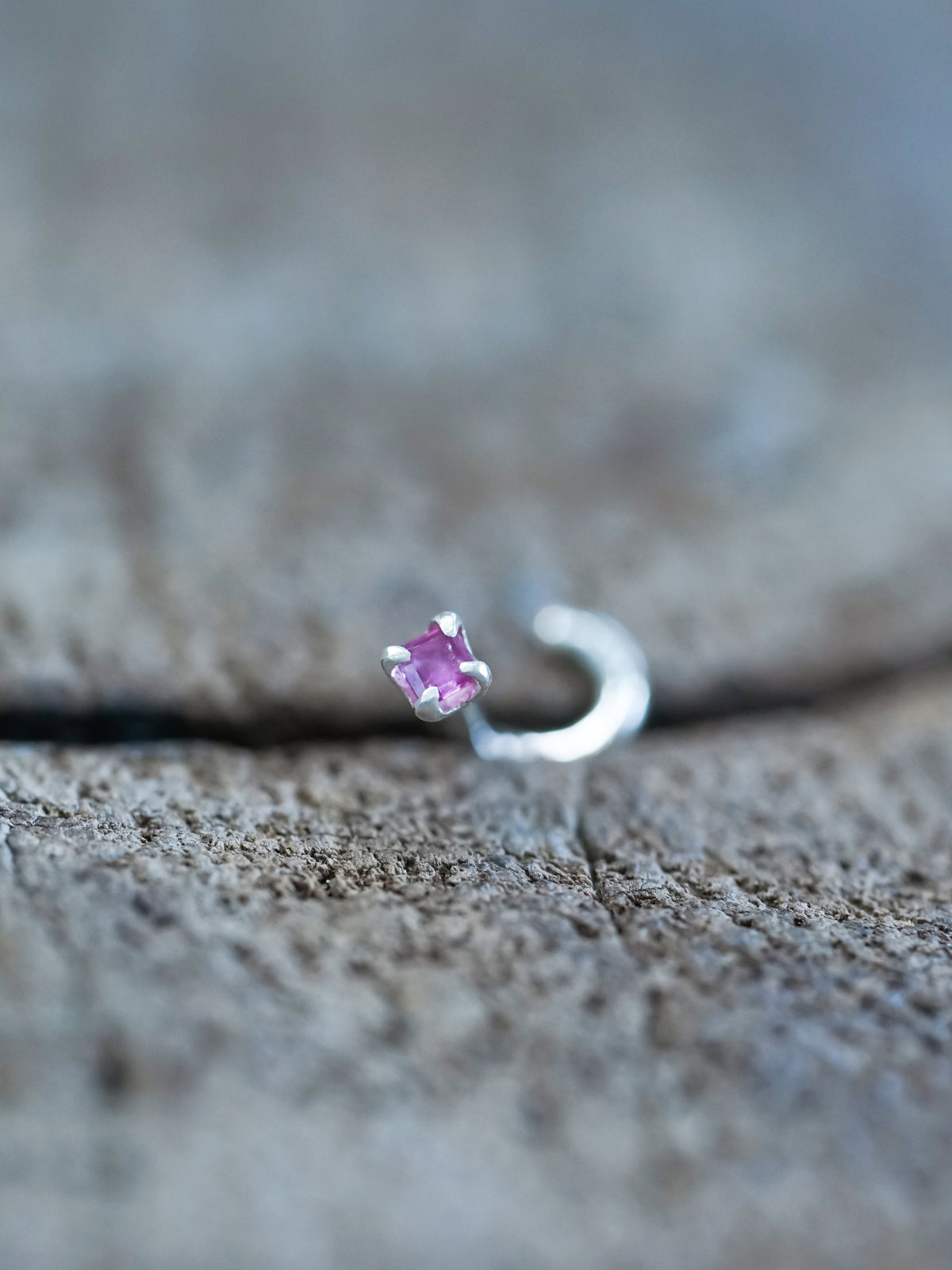 Ruby Tragus Stud Earring - Gardens of the Sun | Ethical Jewelry