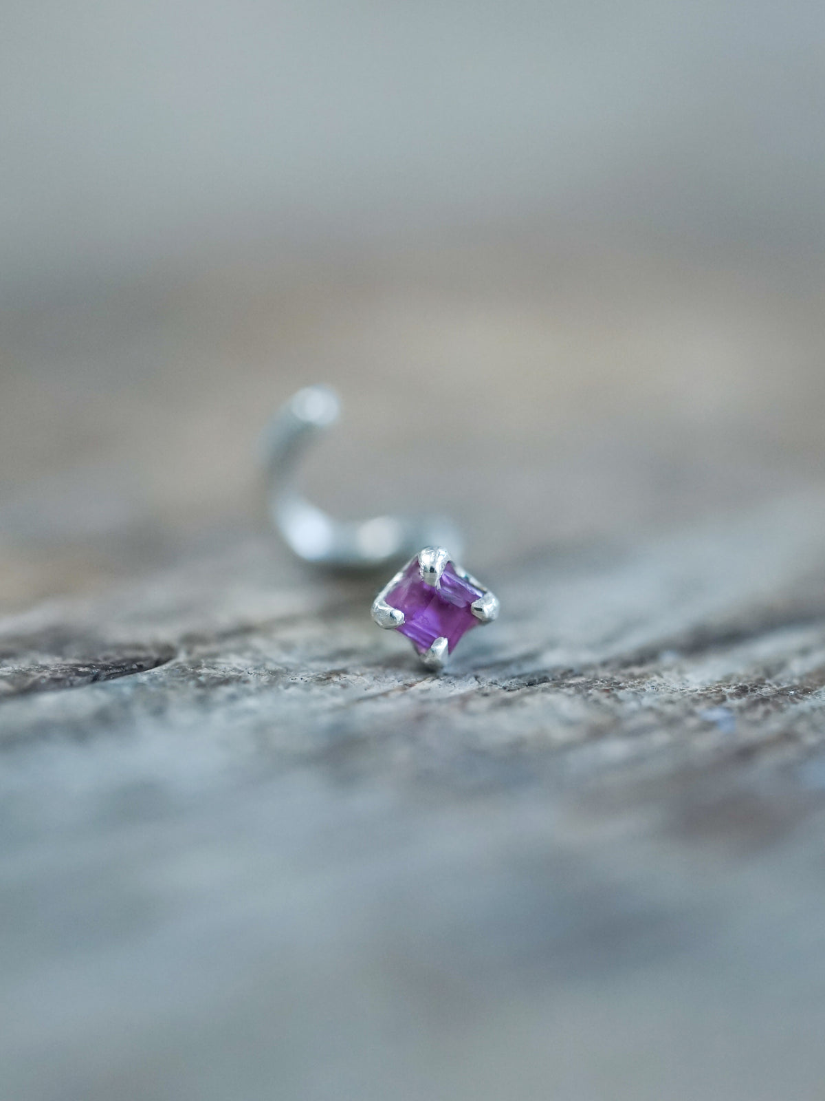 Ruby Tragus Stud Earring - Gardens of the Sun | Ethical Jewelry