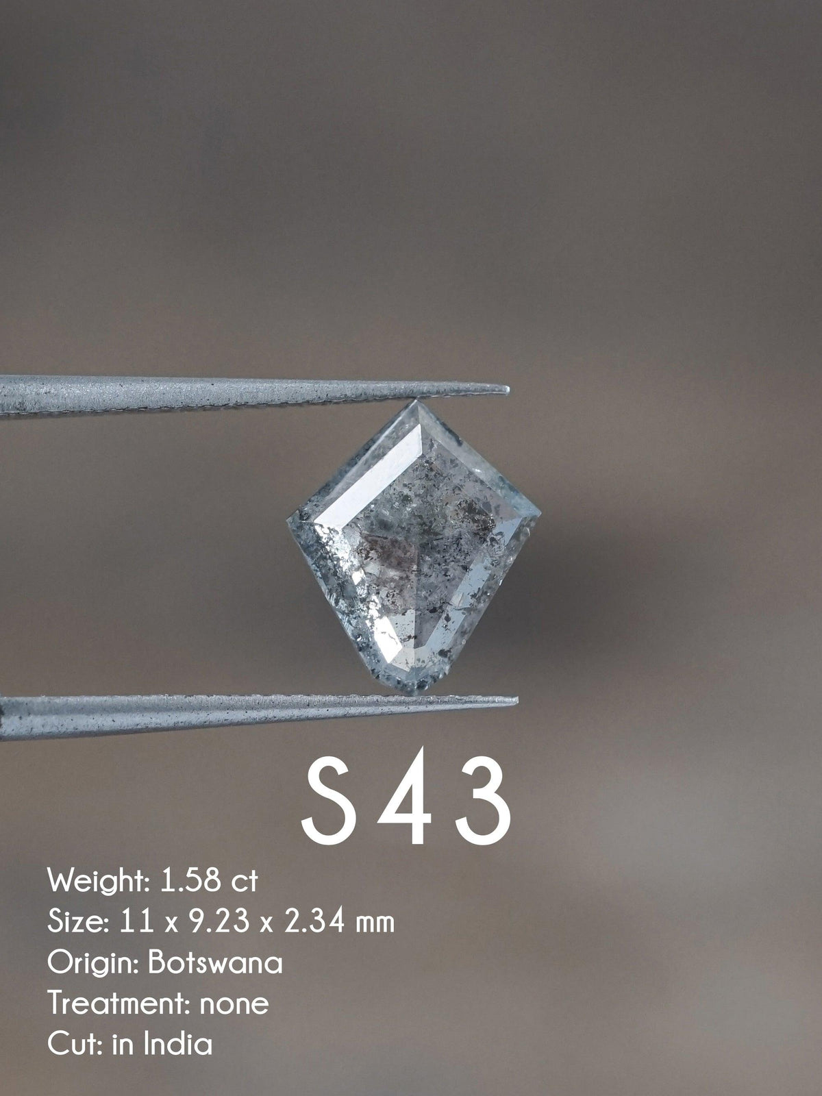 Custom Rose Cut Shield Diamond Ring in Gold - Gardens of the Sun | Ethical Jewelry