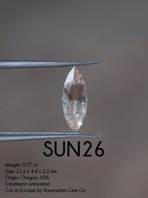 Custom Oregon Sunstone Ring in Gold